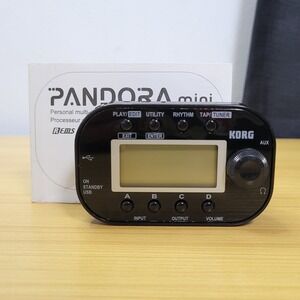 Korg Pandora Mini PX Mini Black Multi Guitar Effect Processor As Is For Parts
